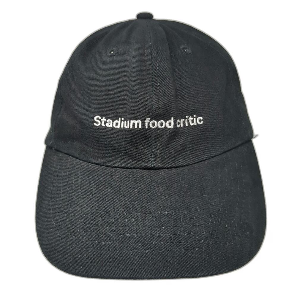 Baseball Cap Black One Size Stadium Food Critic T-Mobile Slideback Cotton Hat
